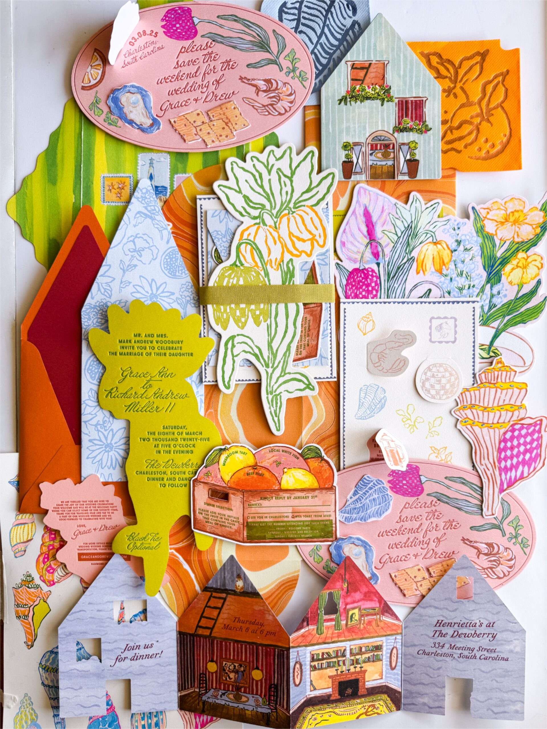 Luxury Letterpress Wedding Invitations and Stationery | Custom Wedding Invitations