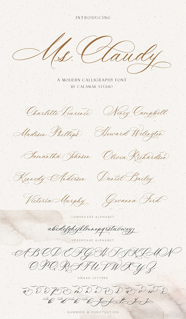 25+ Beautiful Wedding Fonts | Graphic Design Junction