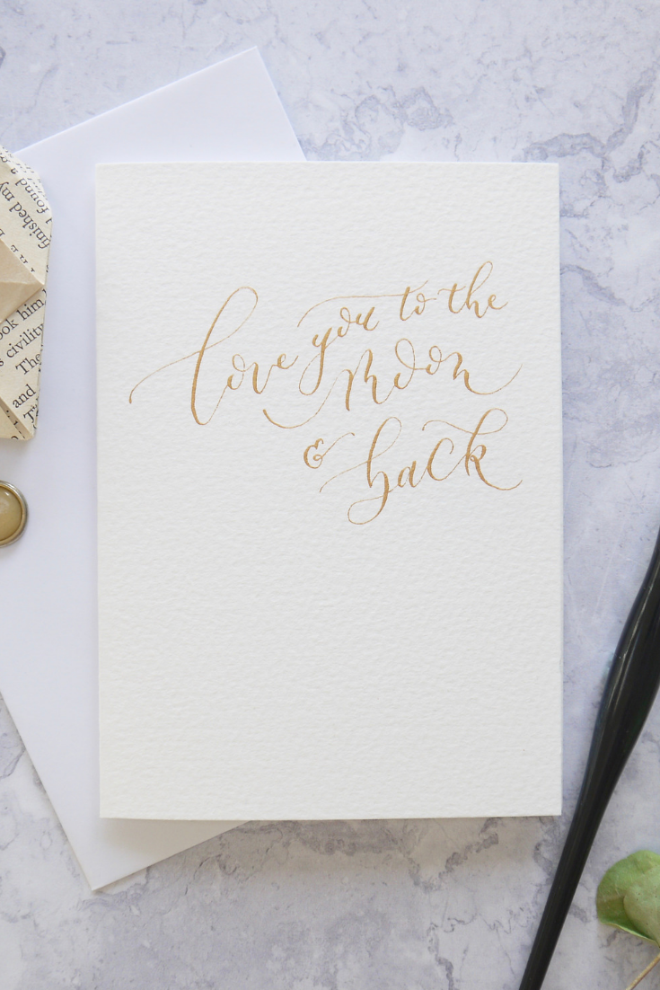 Calligraphy Love Card