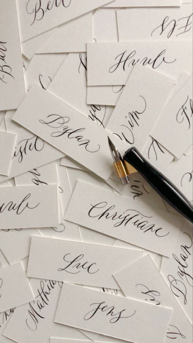 Modern Calligraphy | Placecards