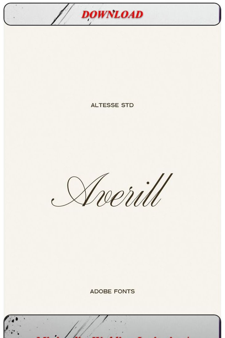 Minimalist Wedding Invitation | Editable Digital Template | Simple Elegant