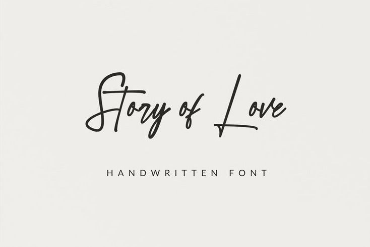 Story of Love — Script Font