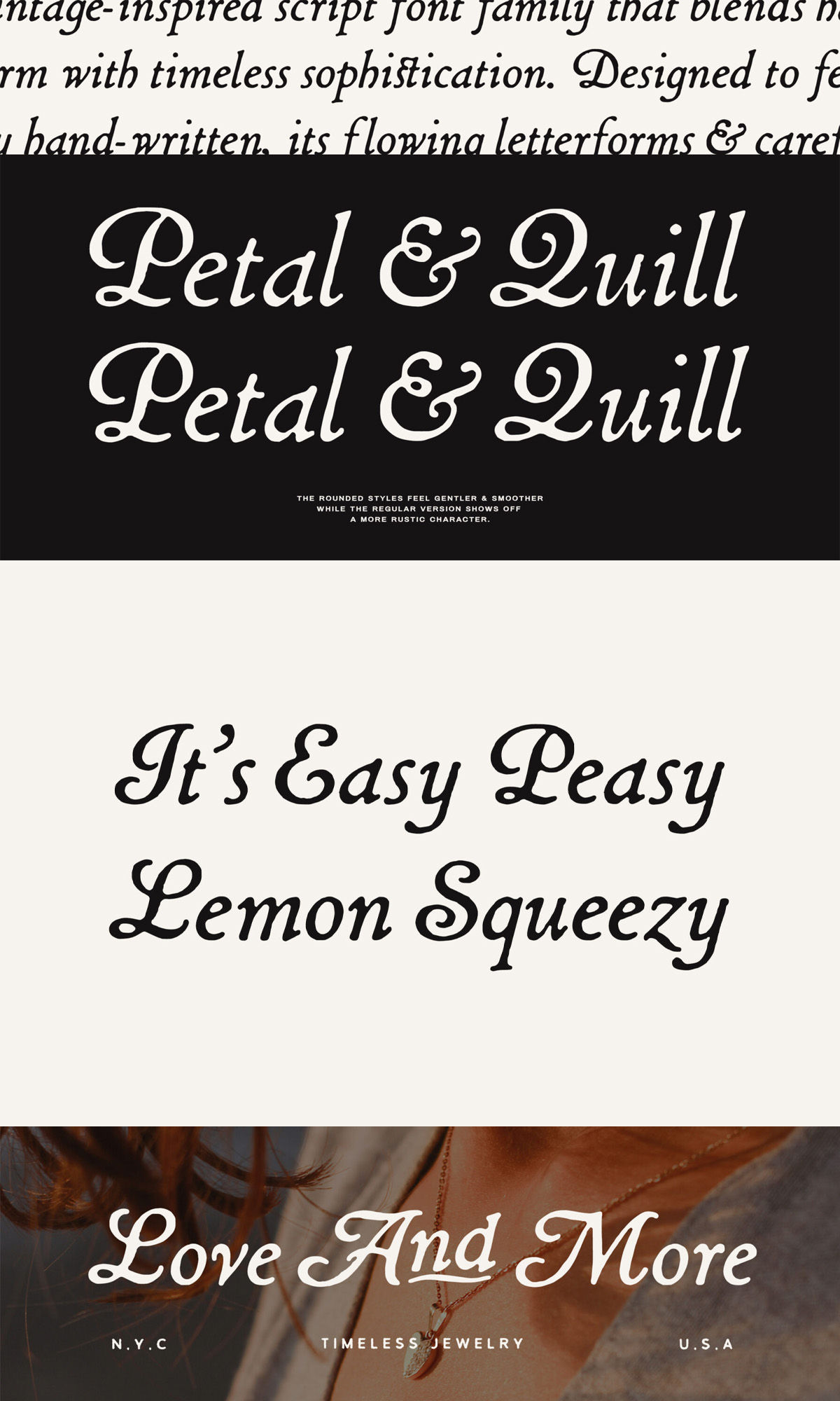 Petal & Quill Handwritten Script Font