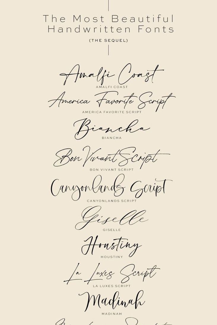 The Most Beautiful Handwritten Fonts Part