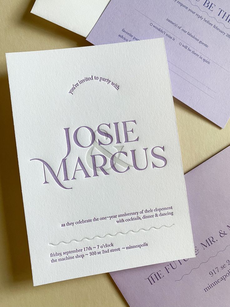 Letterpress Invitations