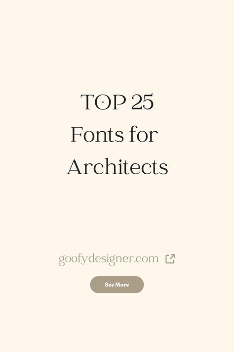 25 Architectural Fonts for the Modern Architect