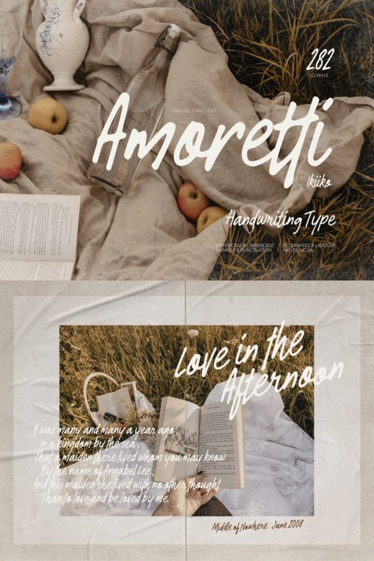 Amoretti Script: Ethereal Handwritten Font