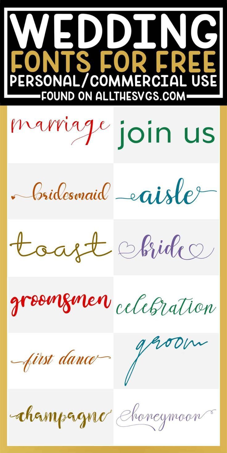 PRETTY & FREE Wedding Fonts [Commercial Use Included!]