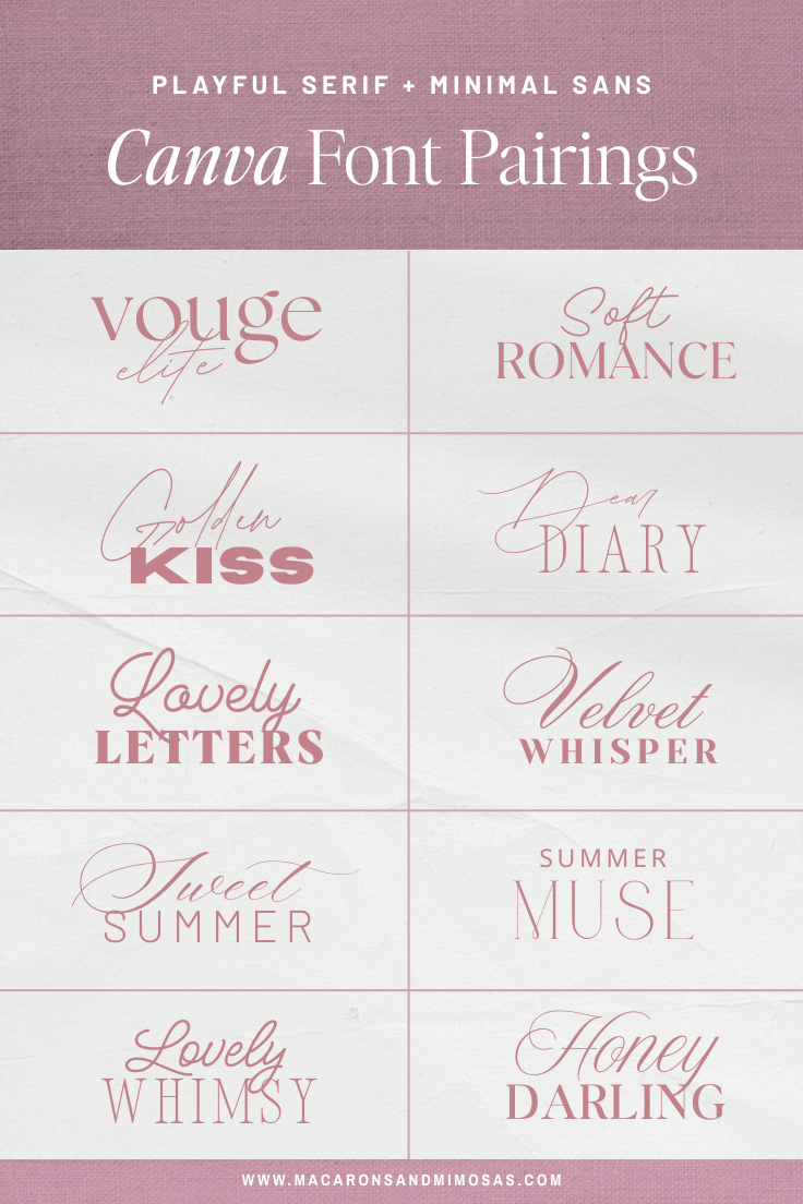 Elegant Canva Font Pairings for Skincare & Wellness Branding