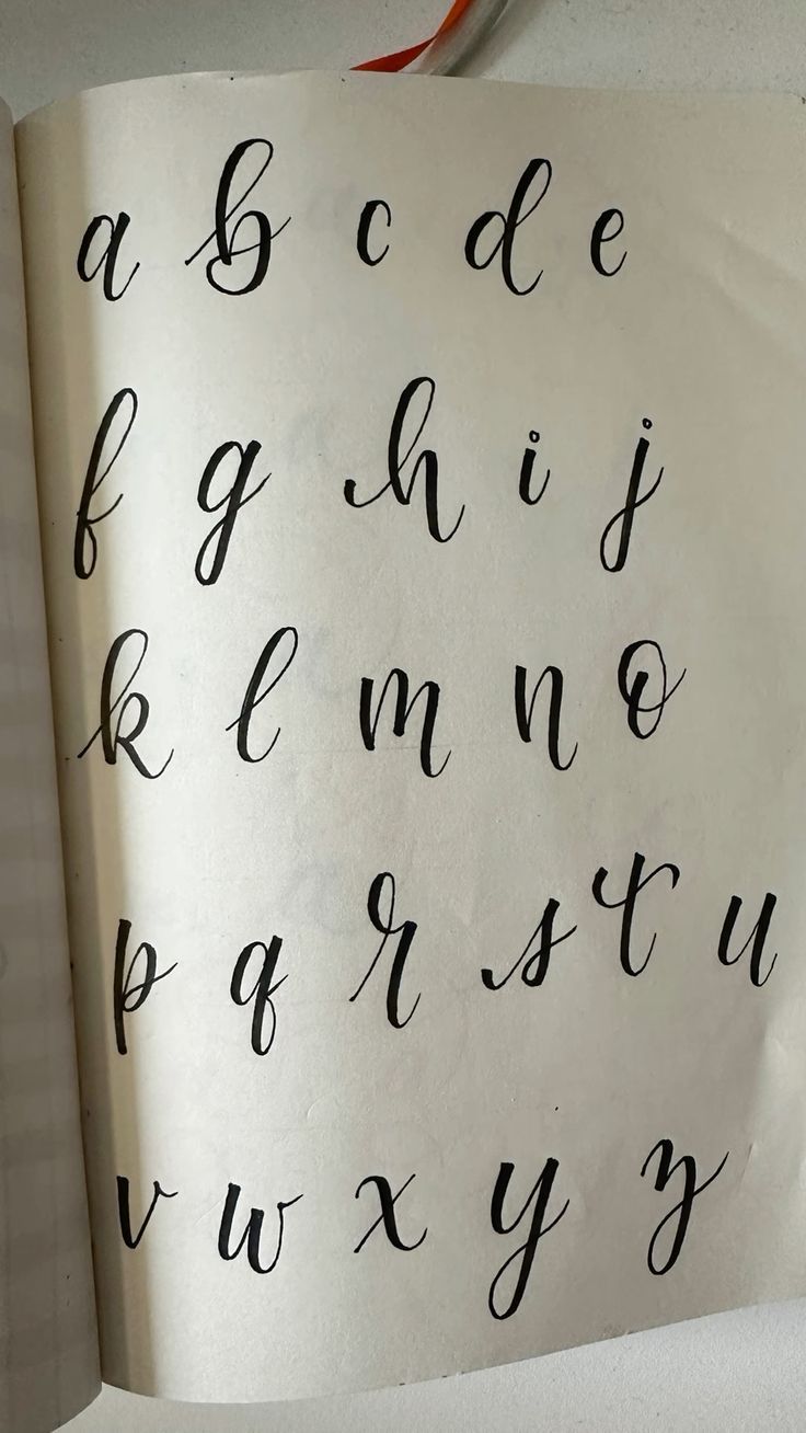 Lower letter Brush pen calligraphy in 2024 | Hand lettering tutorial, Hand lettering alphabet font