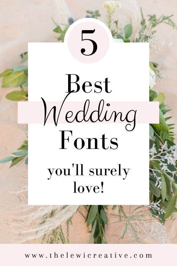 Dreamy Wedding Fonts: Your Perfect Choice