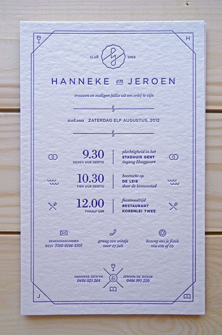 Contemporary Invitation Design: Elegant Letterpress Invitations