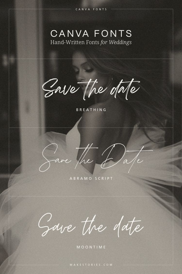 5 stunning wedding invite font pairings