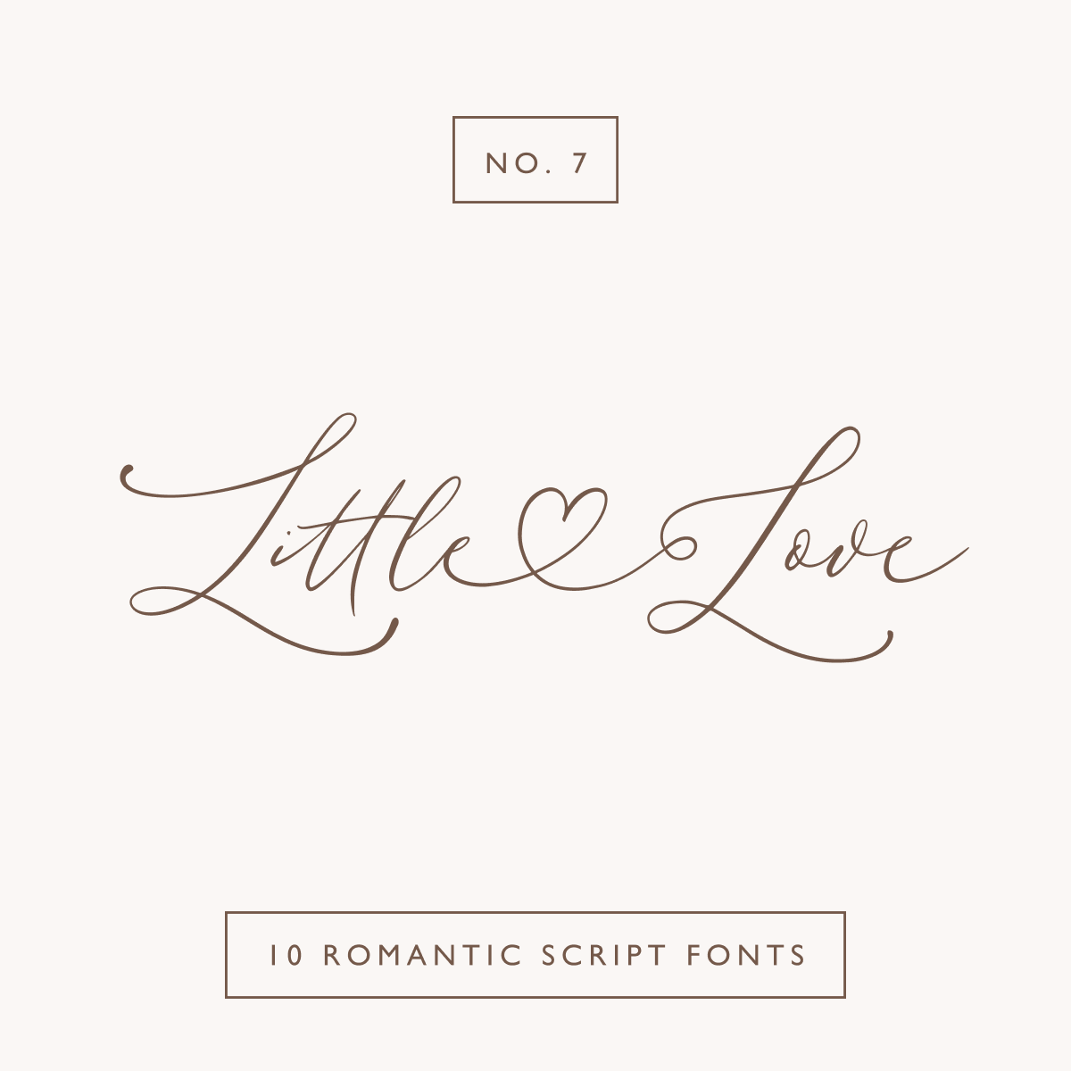 Little Love – Romantic Script Font by Blessed Print