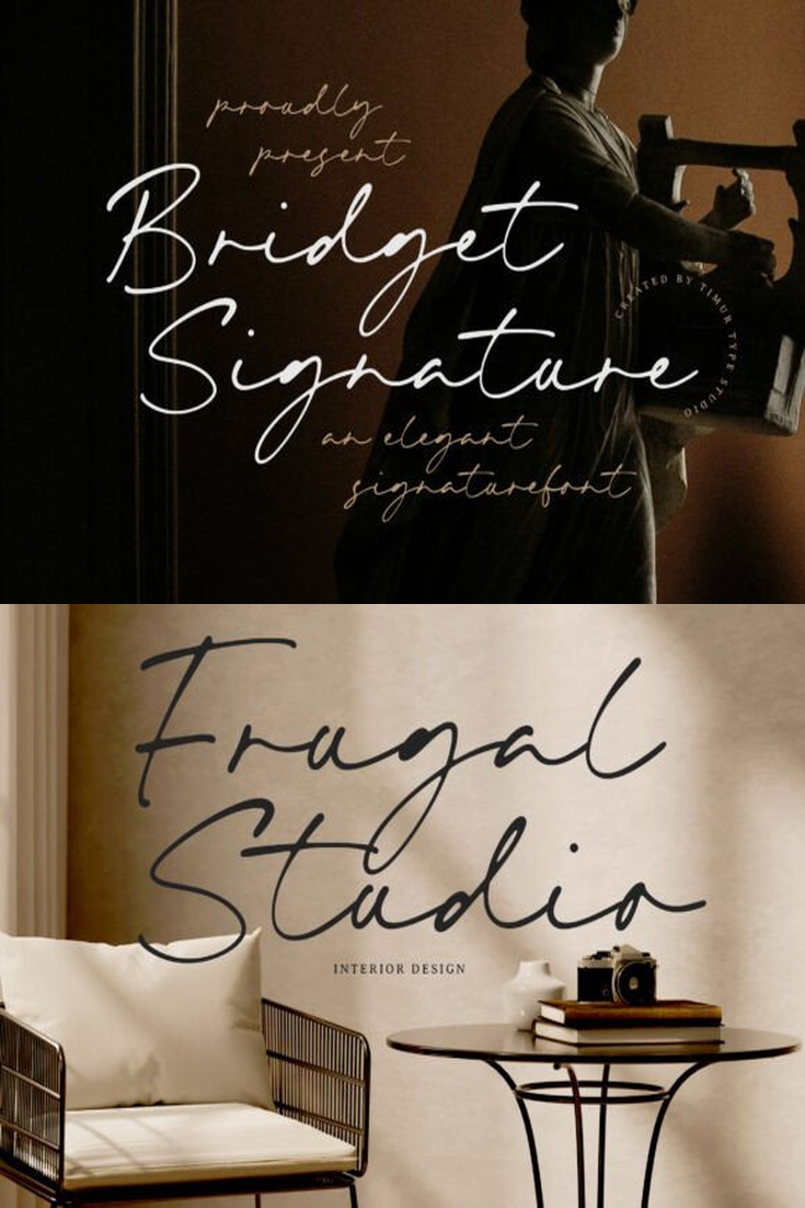 Bridgett: Elegant Script Font for Logos