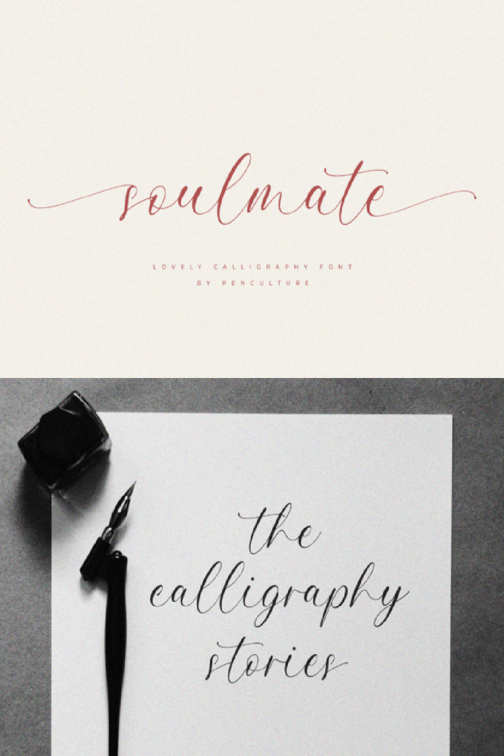 Soulmate Font: Charming Script Calligraphy for Wedding Invitations and Branding