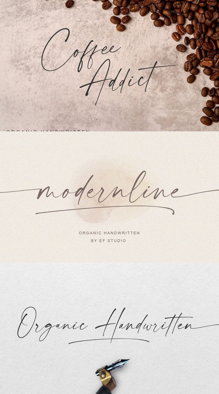 Modern Handwritten Font: Modernline