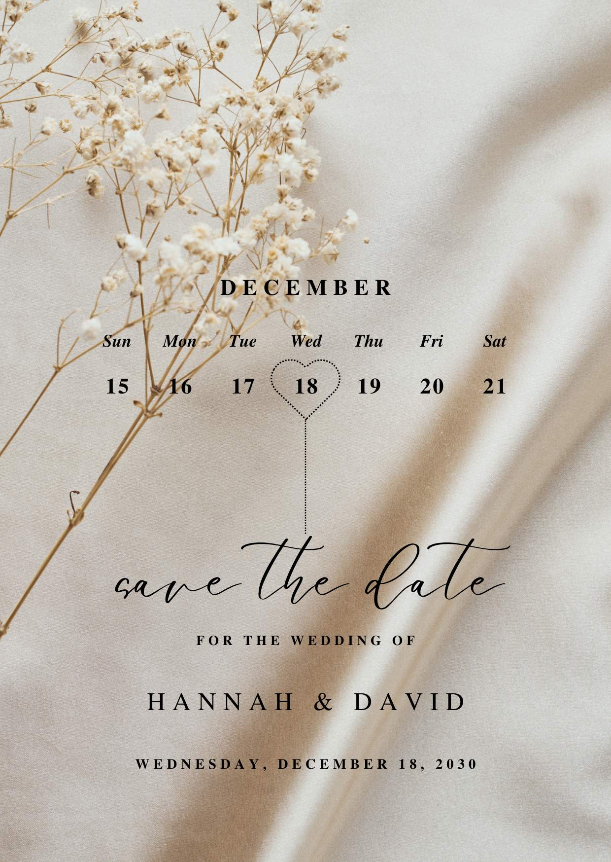 Personalised Digital Sve the Date Invite