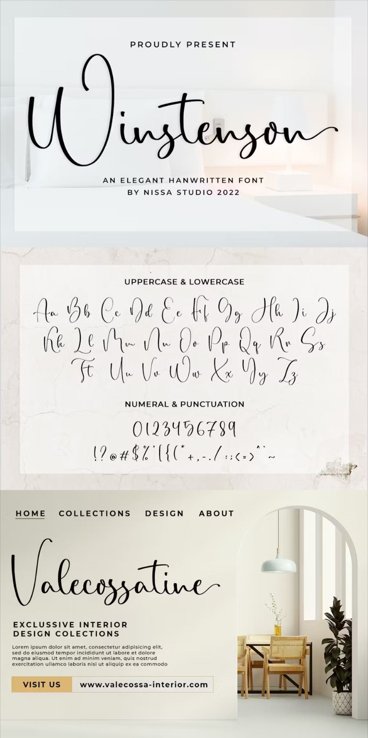 Winstenson Wedding Font