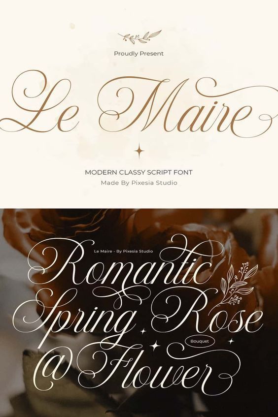 Le Maire — Modern Cursive Script