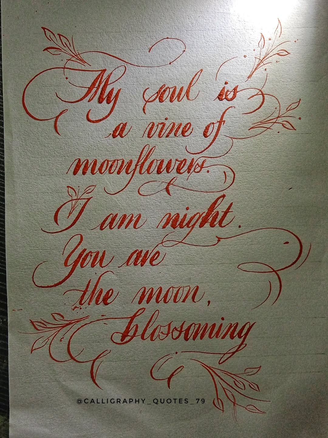 Copperplate calligraphy quotes #poem #calligraphy #italics
