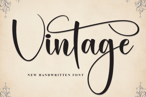 Vintage Font by Creativewhitee · Creative Fabrica