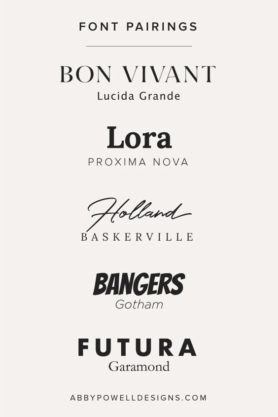 5 Stunning Font Pairings That Are Perfect For Your Business Branding Luxury