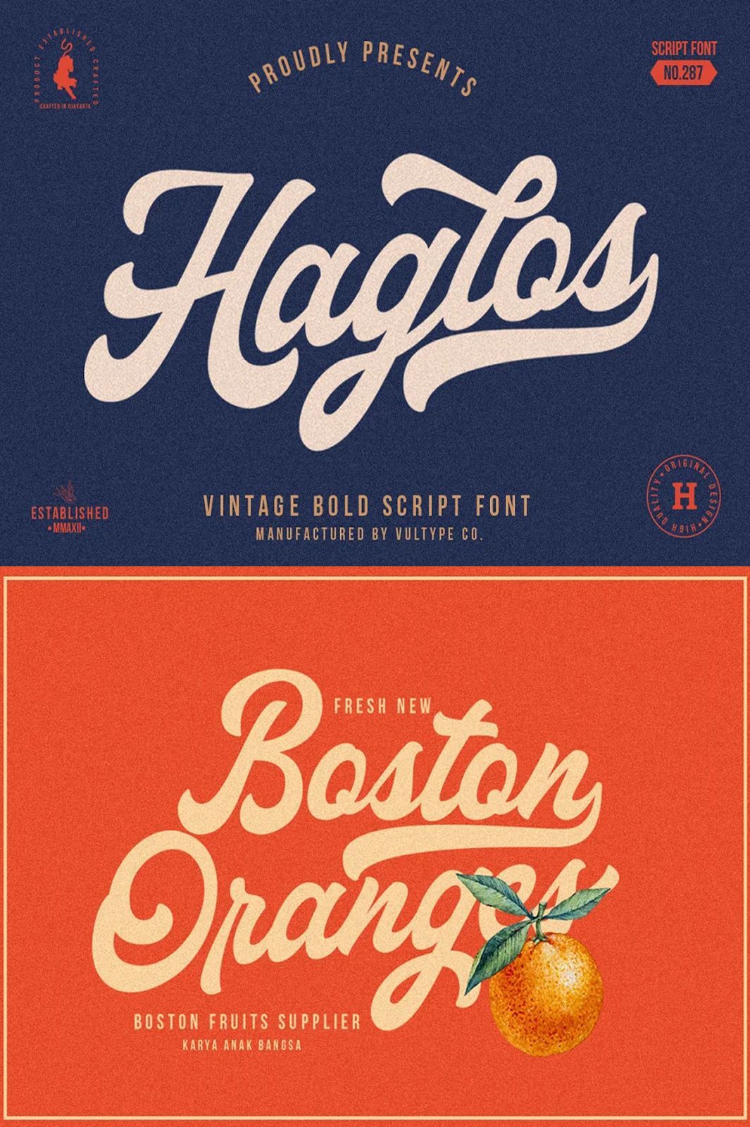 Haglos — Bold Script — Siteoutsite