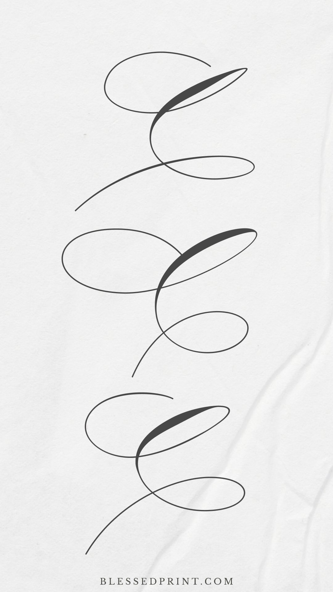 Decorative calligraphy letters for wedding design