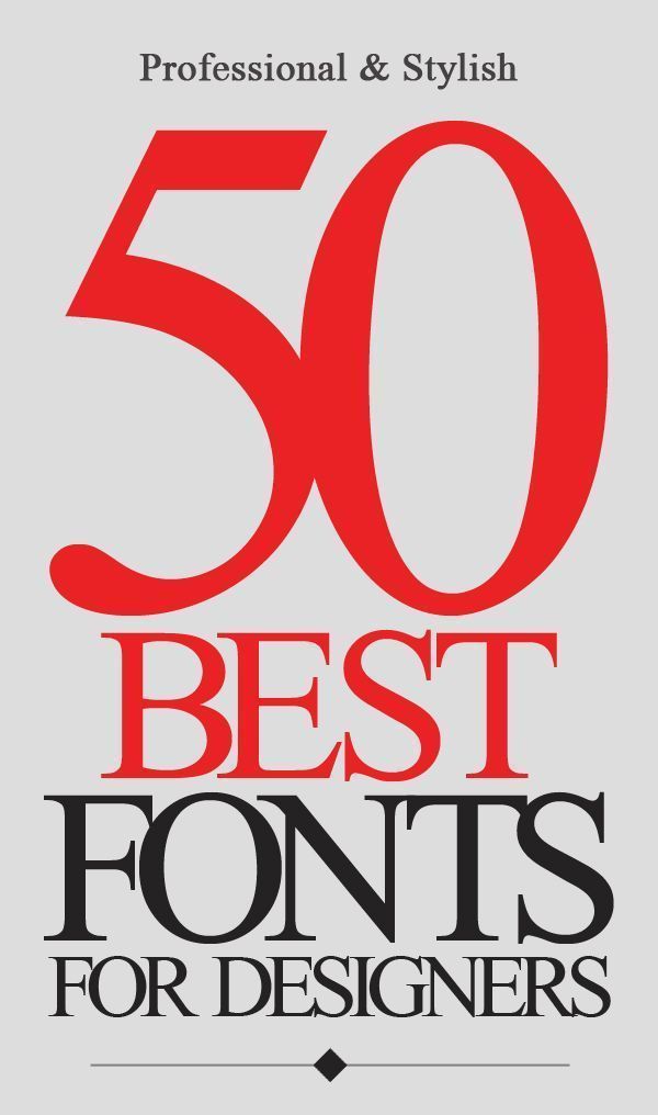 50 Stylish Fonts for Graphic Designers | Typography Trends