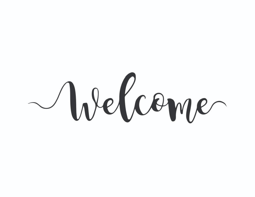 3 Free Printable Welcome Calligraphy Signs
