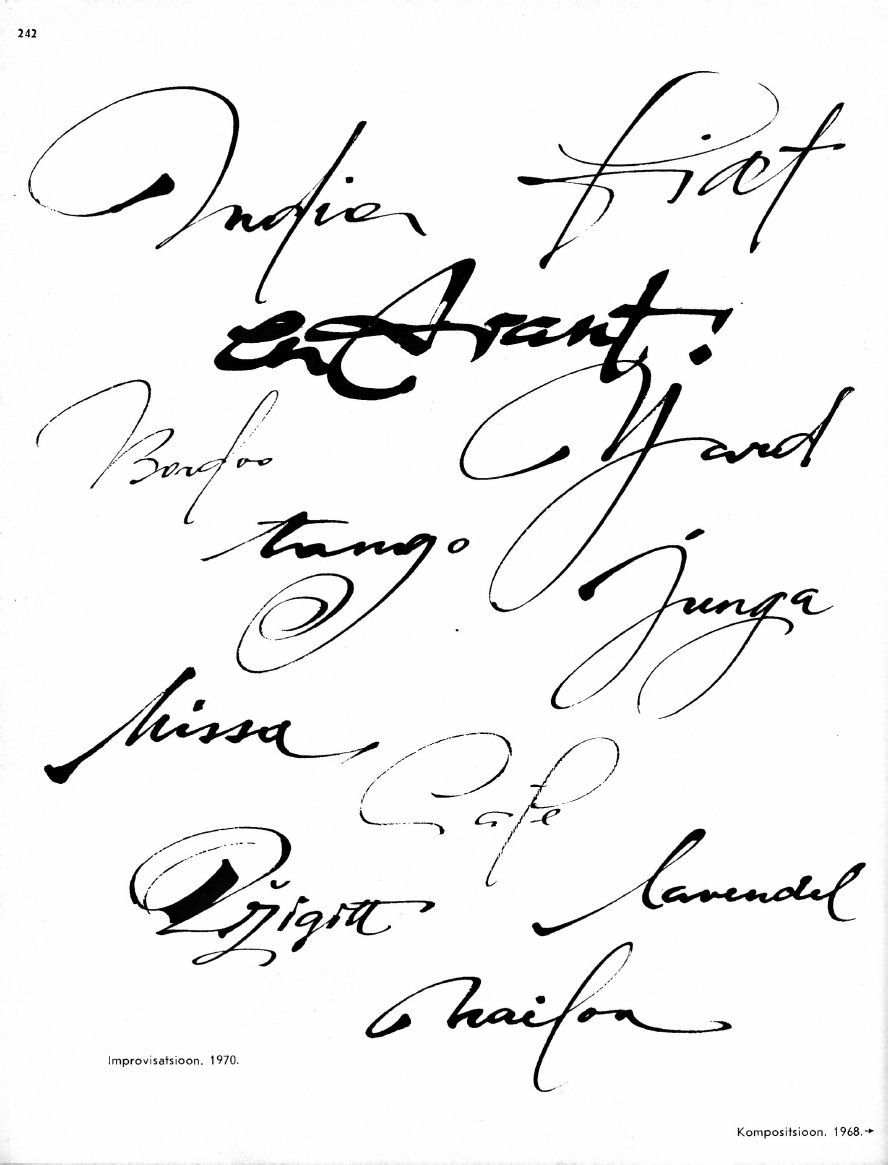 Estonian Calligraphy 1940 — 1970 | PDF