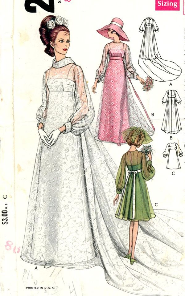 A Gallery of Vintage 20th Century Wedding Gown Sewing Patterns — Tom + Lorenzo
