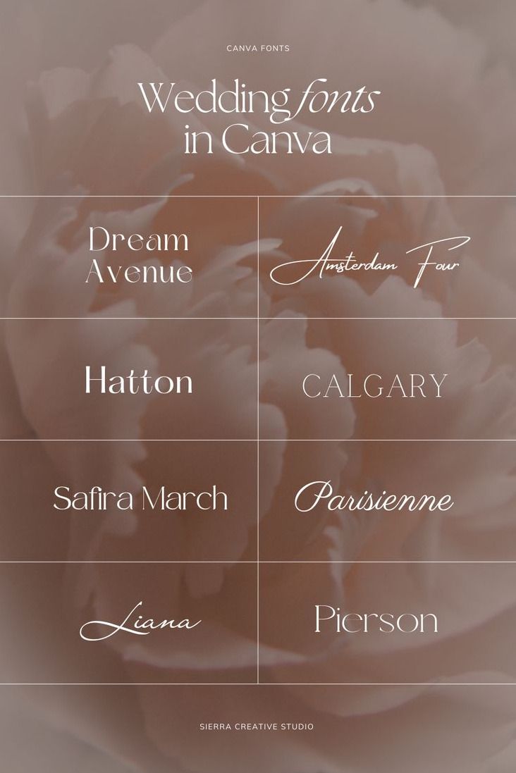 Dream Wedding Fonts: Canva’s Best