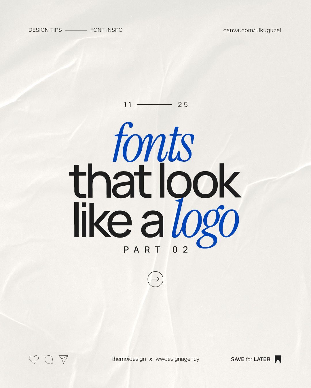 Fonts that look like a logo, part 2 is here! 😍🎉
