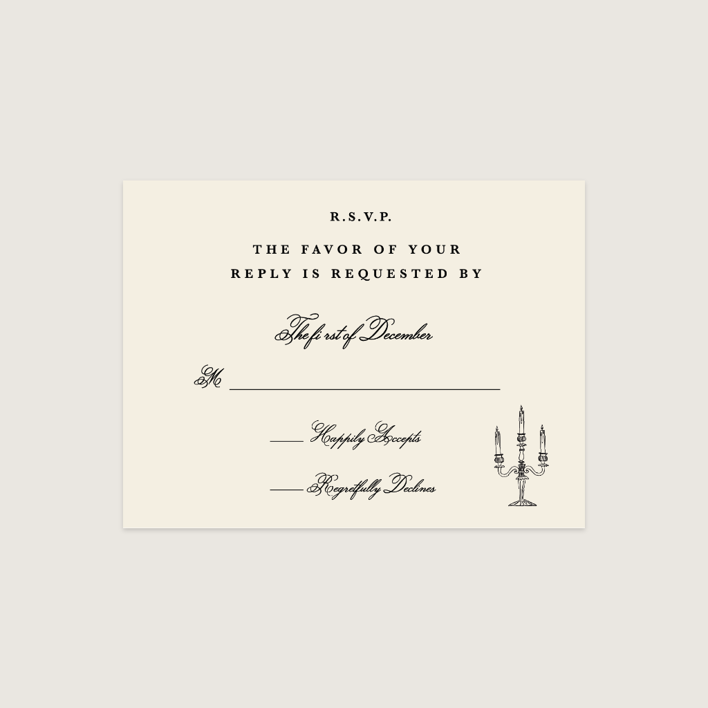 Semi-Custom RSVP Card | Choose Your Design — Custom Venue