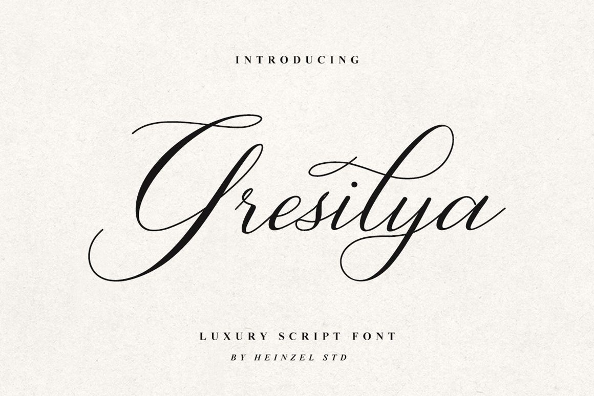 Gresilya Calligraphy Script Font by Heinzel Std | Creative Market