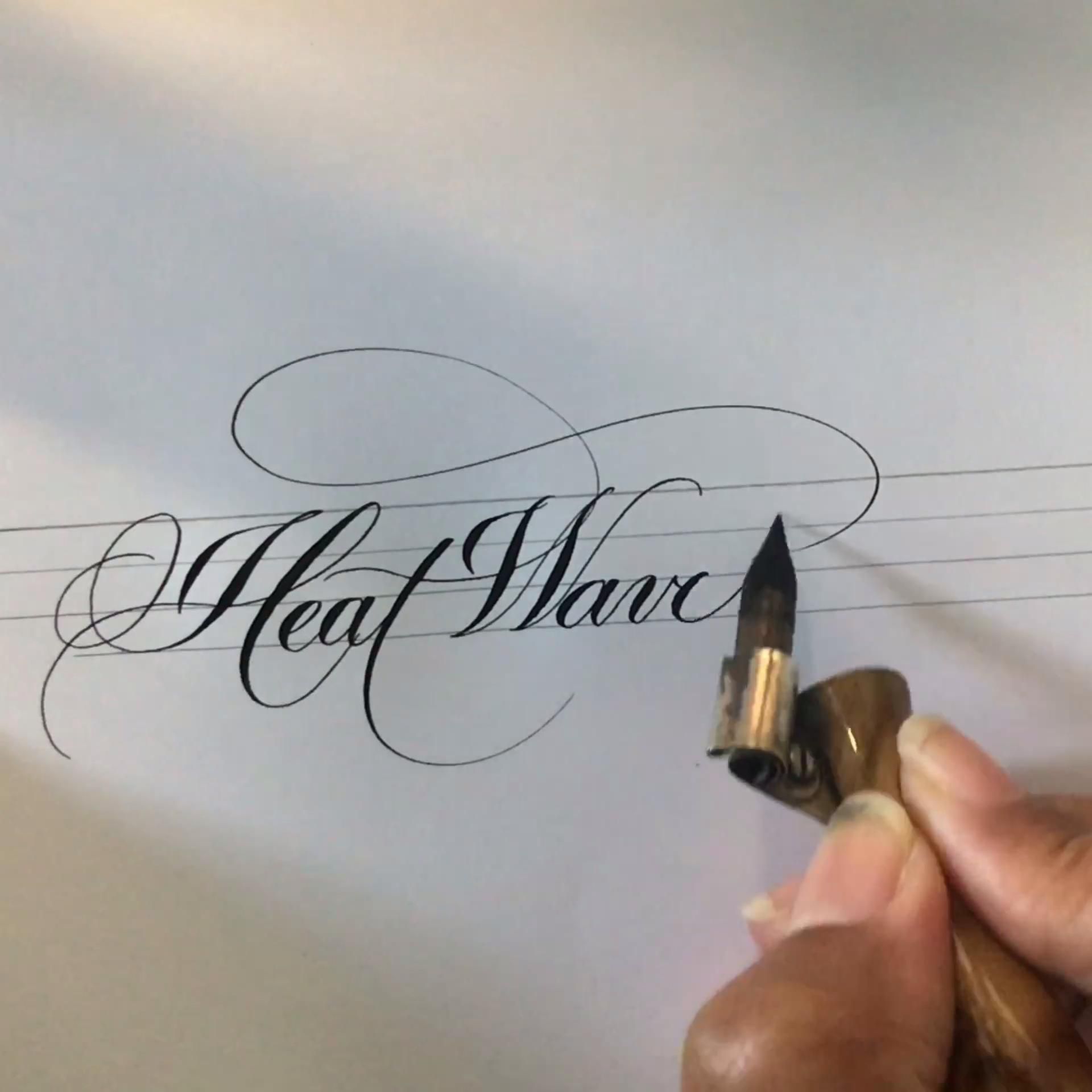 Flourished Calligraphy — Heatwave