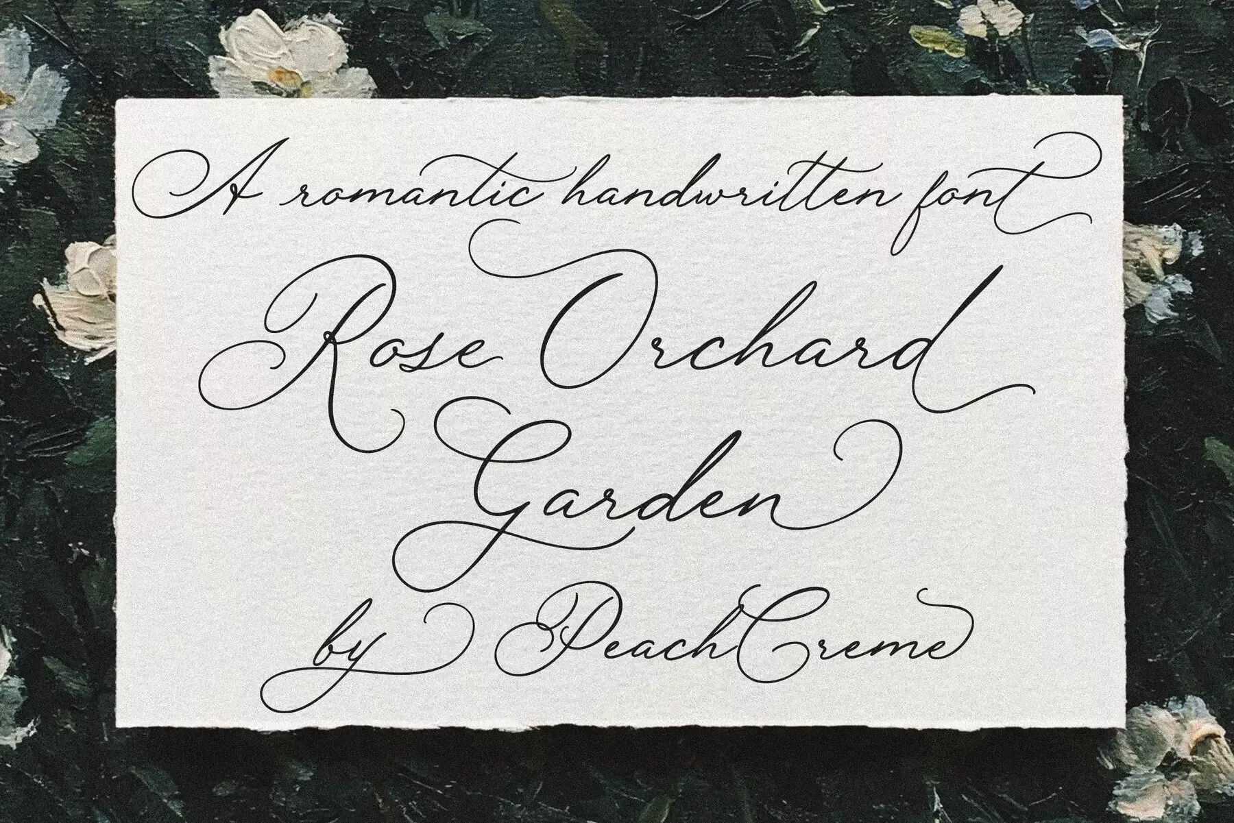 Rose Orchard Garden Font — YouWorkForThem