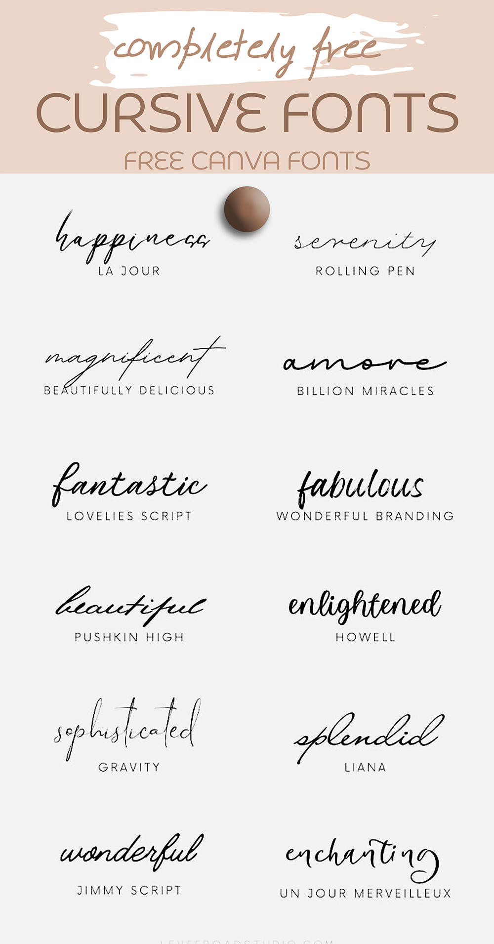 Elegant Cursive Fonts: Canva’s Best Free Options