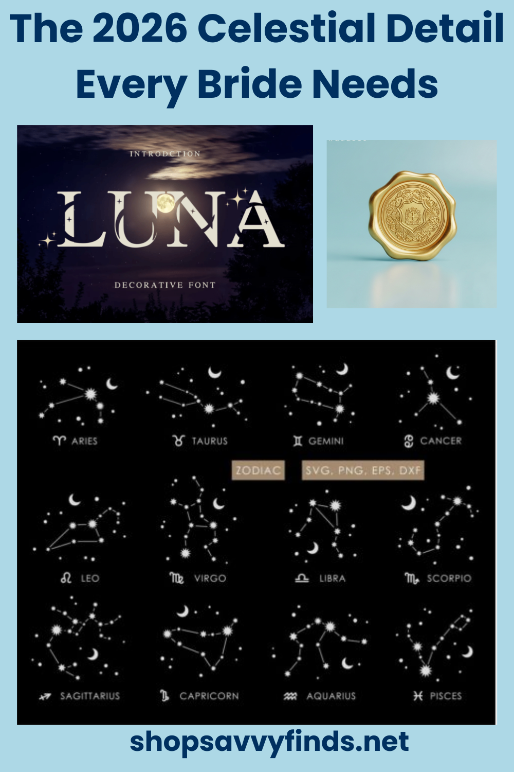 Breathtaking Celestial Assets for a 2026 «Cool Blue» Wedding