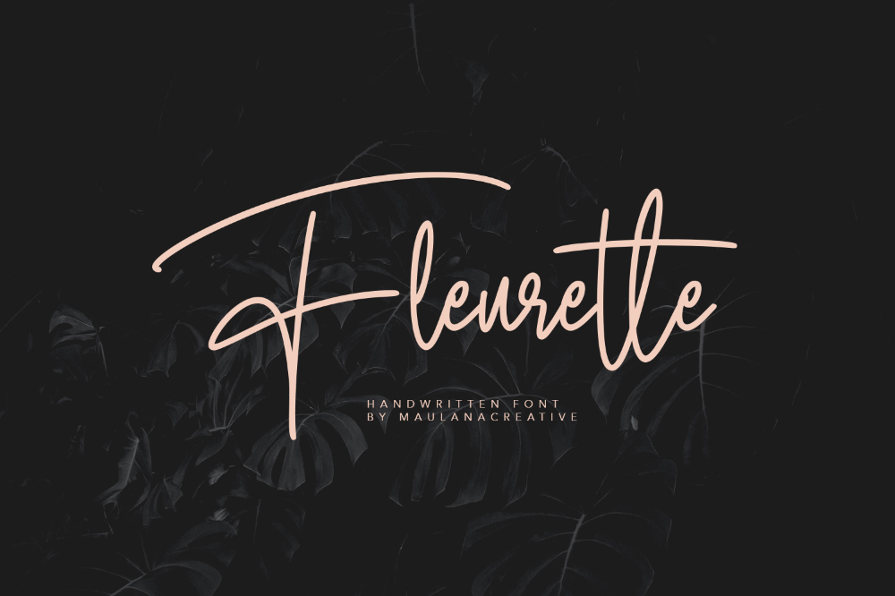 Fleurette Handwritten Font — Maulana Creative