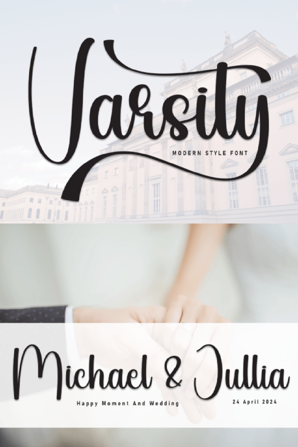 Varsity Font: Sweet and Friendly Handwritten Font for Cute Wedding Invitations