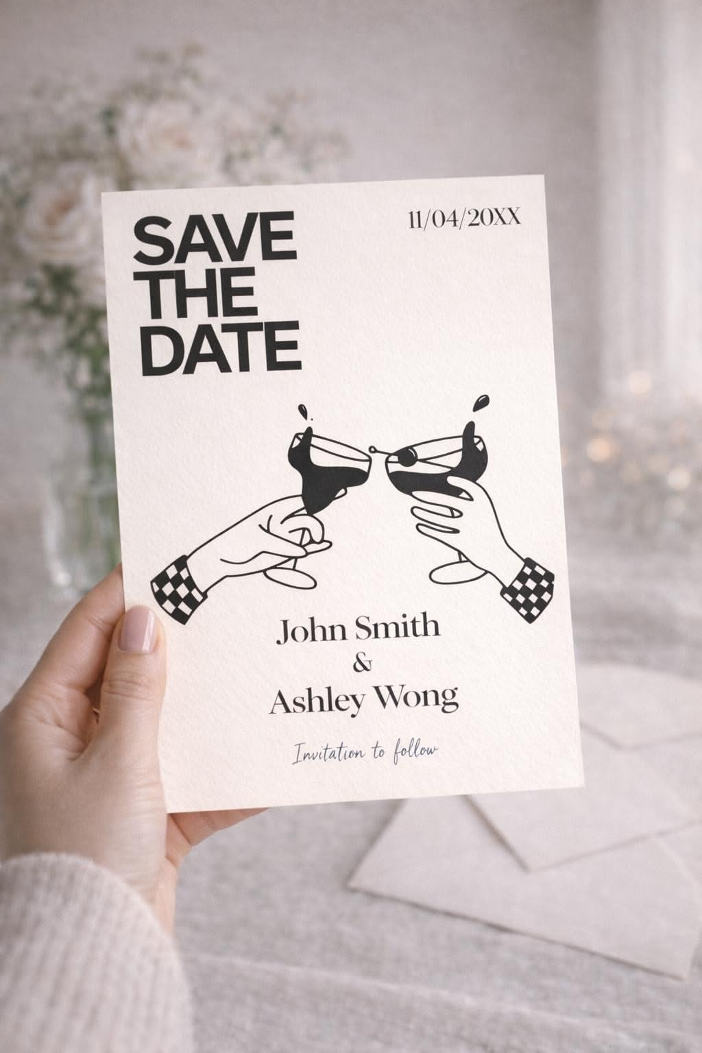 Retenez cette date personnalisée | Thème rétro moderne