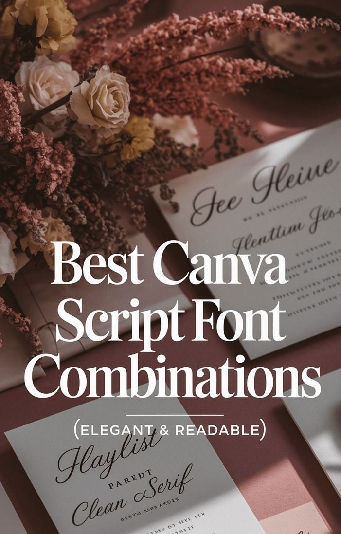 Best Canva Script Font Combinations (Elegant & Readable)