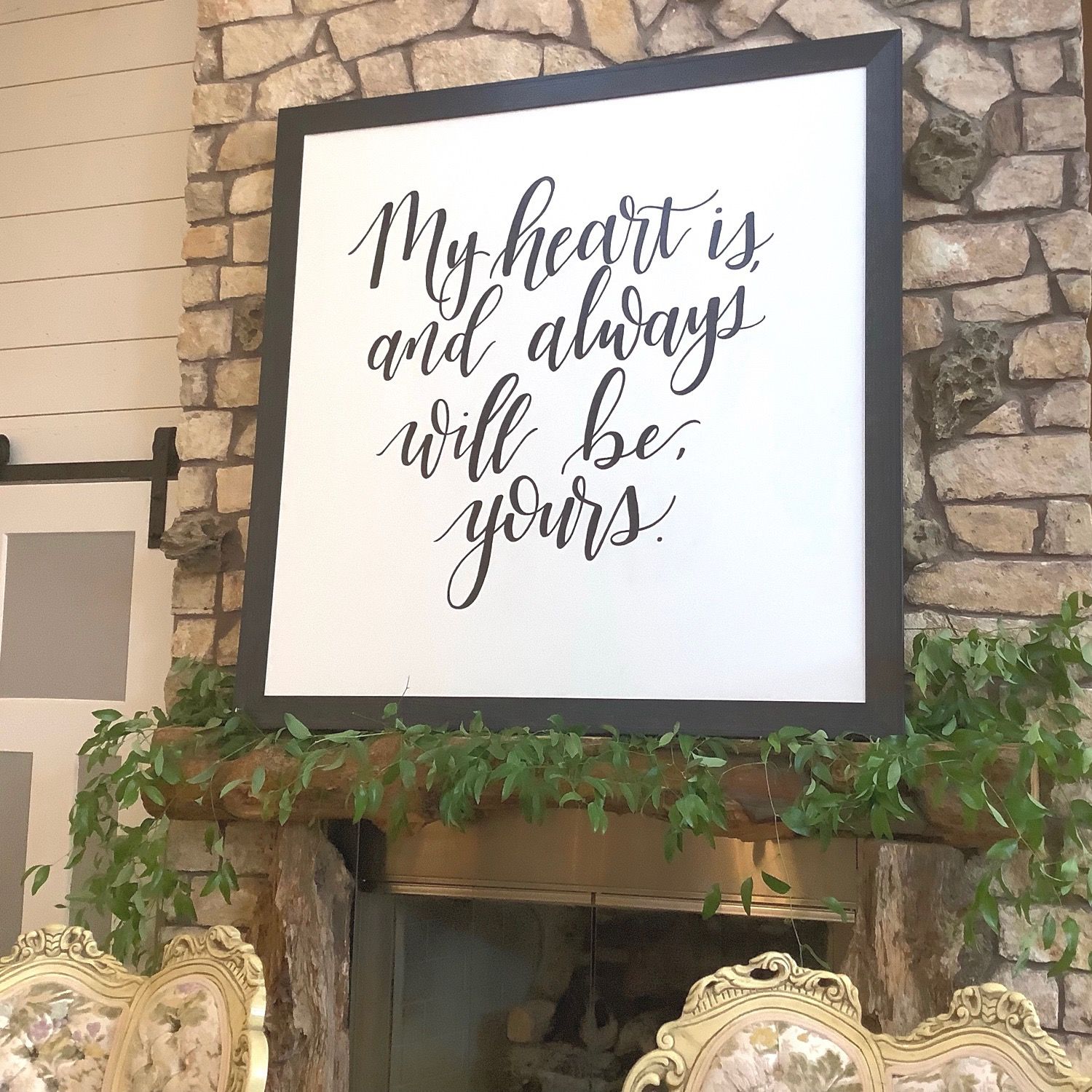 Wedding Calligraphy Sign