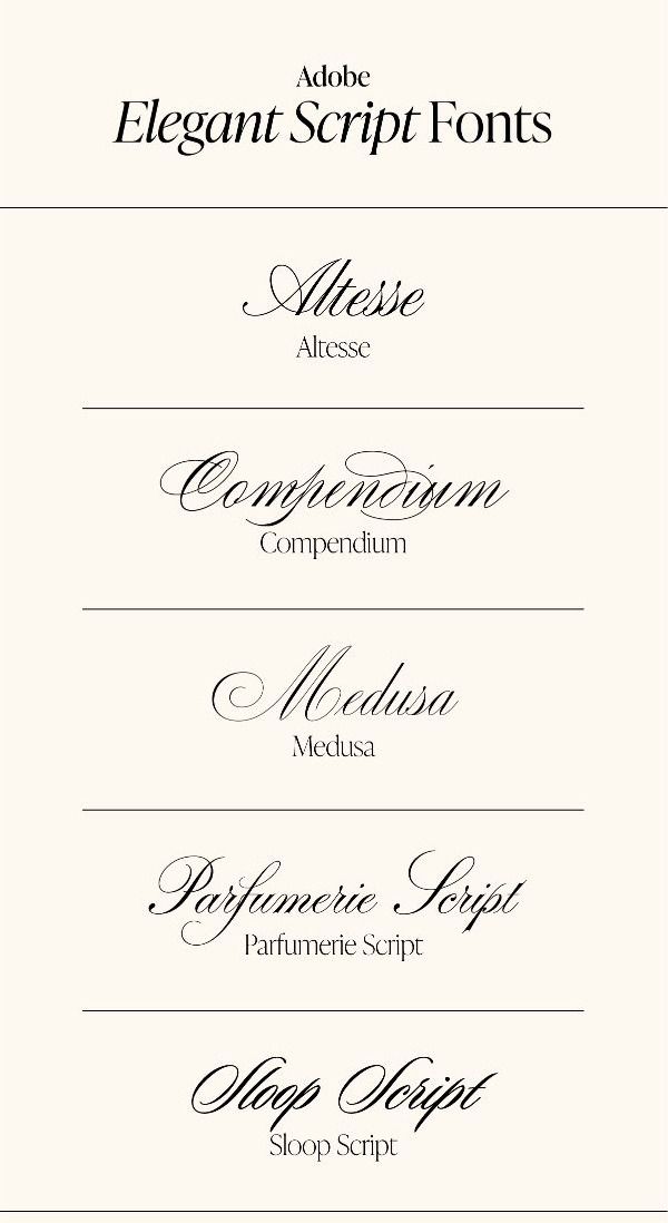 Elegant Adobe Script Fonts | studiolyssdesign.ca