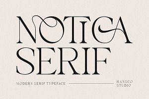 Notica Serif Font – Elegant Font