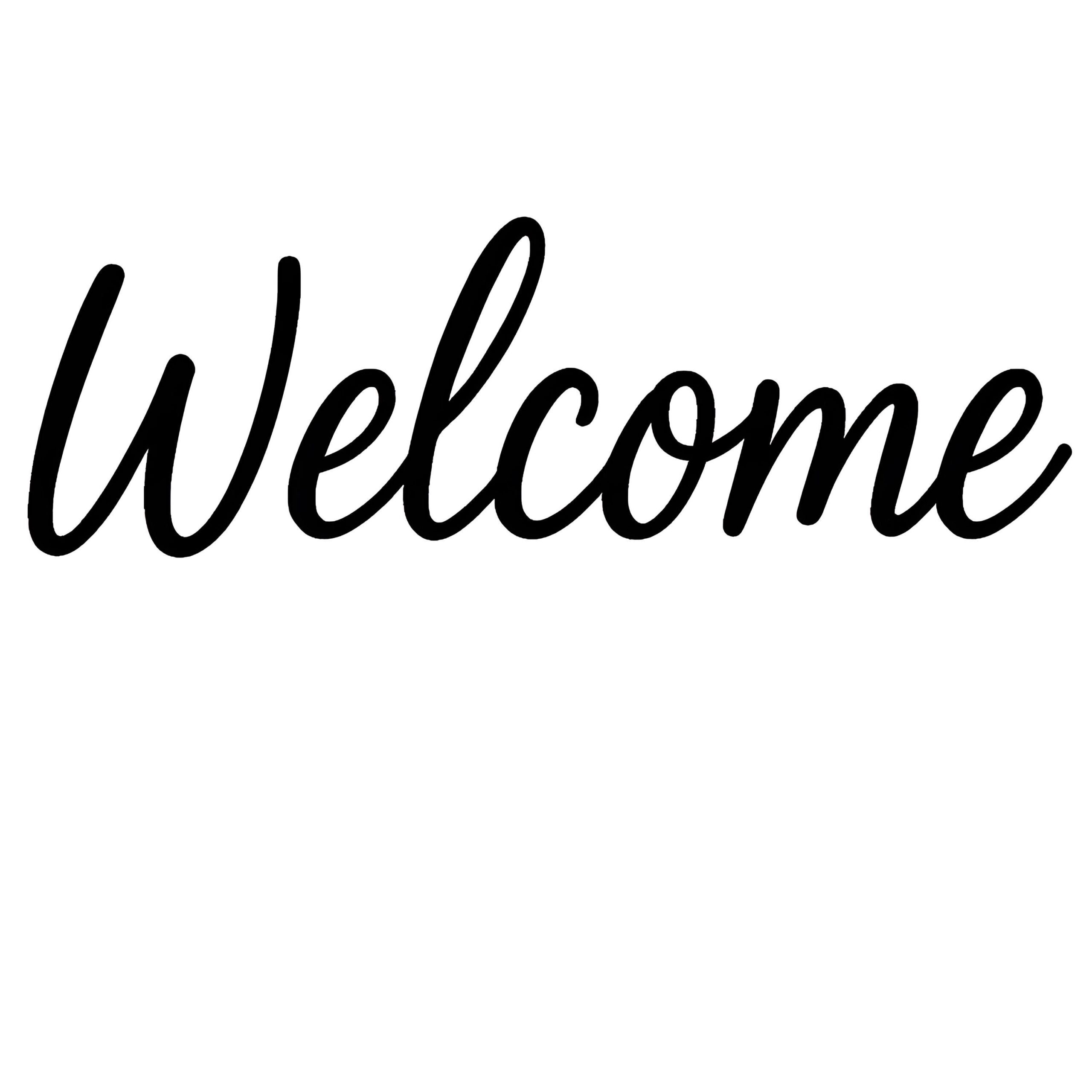 Clipart de bienvenue élégant pour sublimation — téléchargement immédiat pour cartes de voeux et décorations