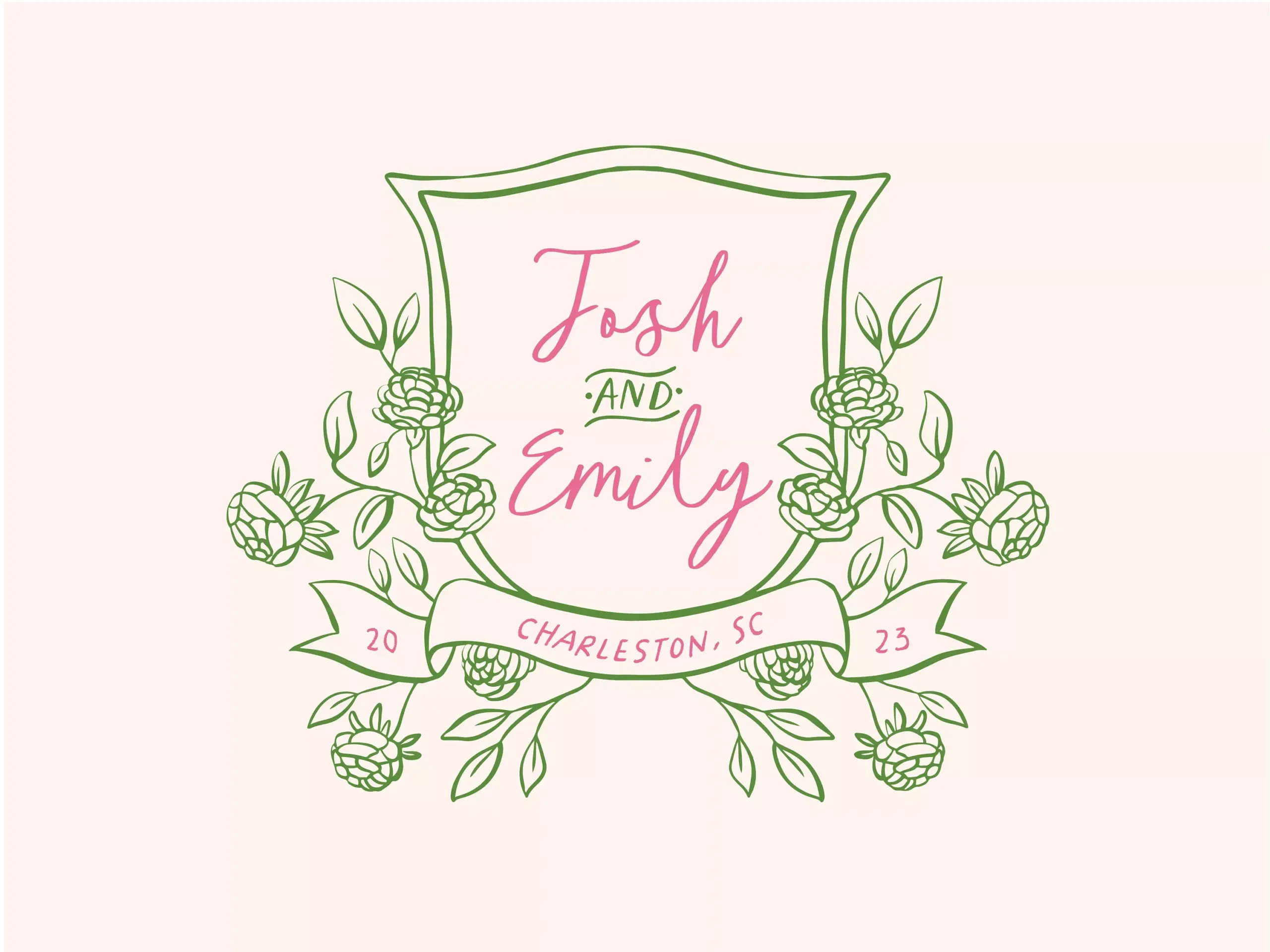 Personalized Wedding Logo | Luxury Crest Couples Logo Crest Wedding Sign Logo | Crest Wedding Invitation Logo | Bride and Groom Logo — Etsy